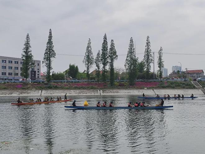 【这个五一见】赣榆区第三届龙舟大赛备战正酣(图2)
