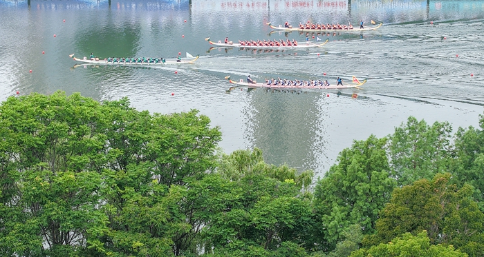 2025宿迁端午龙舟赛举行 展示“水润之城”魅力