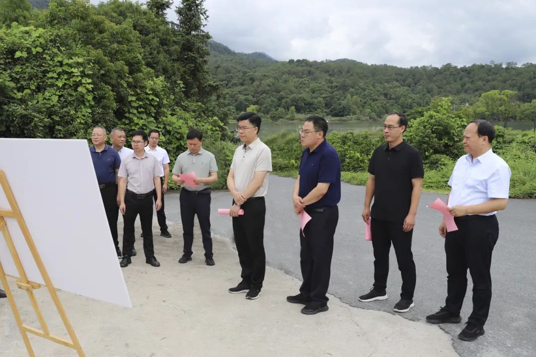 县领导开展金溪沿岸重点项目调研