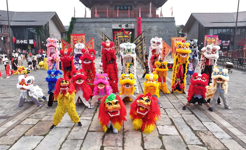 百狮入肥！肥东撮街举办长三角舞狮大赛贺“双节”