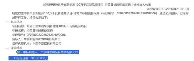 华润2GW风电项目中标候选人公示(图4)