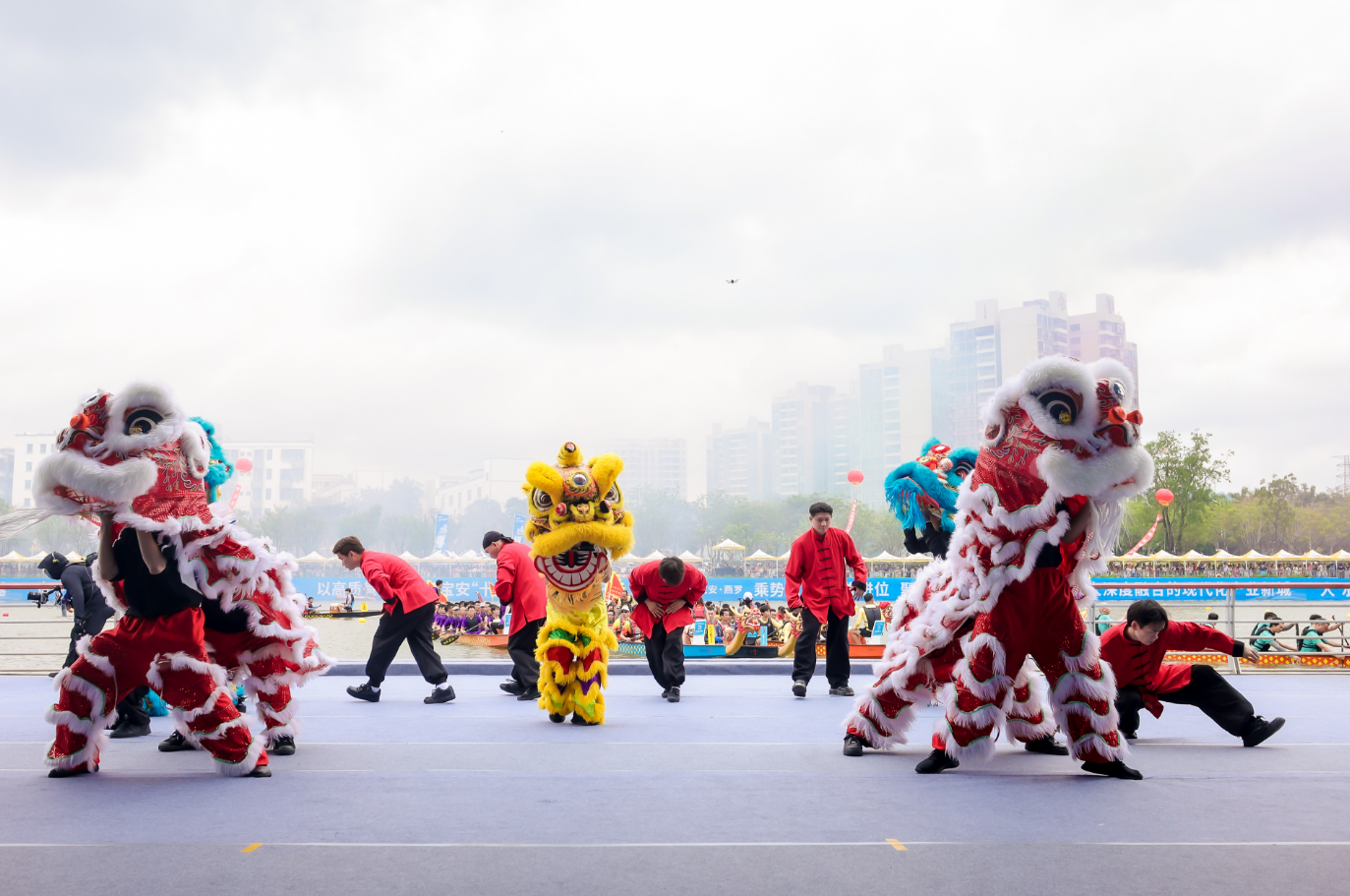 奋楫逐浪迎端午龙舟为媒聚湾区2026年粤港澳大湾区（深圳・宝安）茅洲河龙舟赛圆满收官(图4)